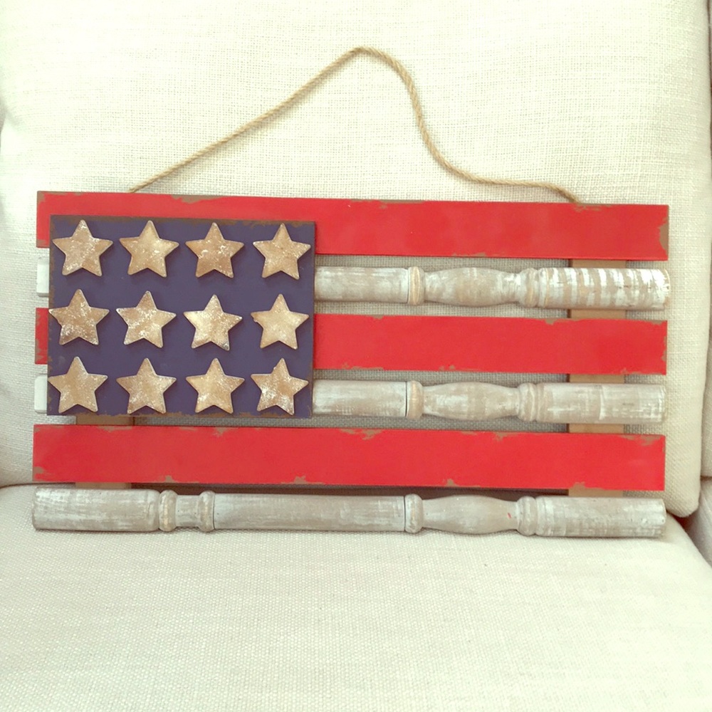 Rustic American Flag